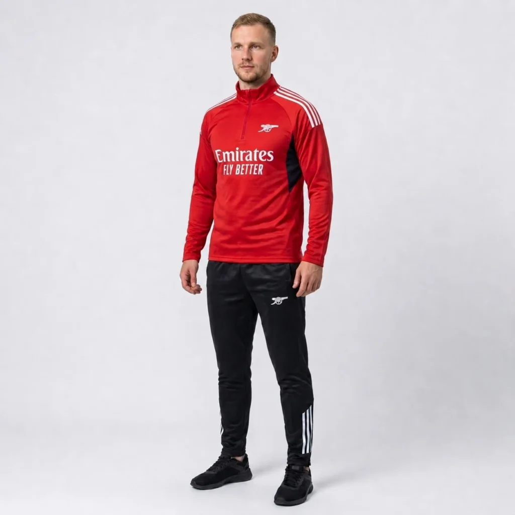 Arsenal treningas raudona juoda vyrams