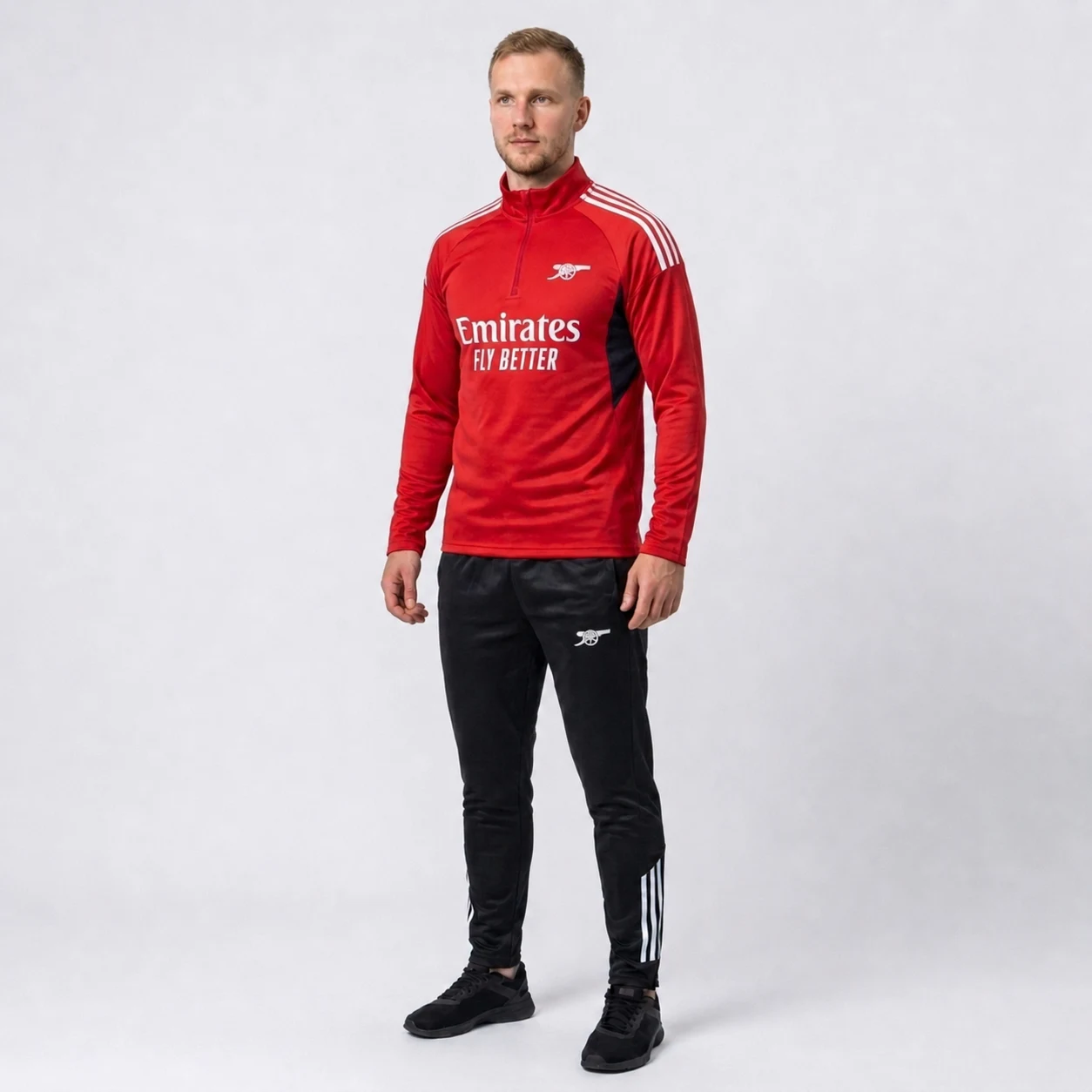 Arsenal treningas raudona juoda vyrams
